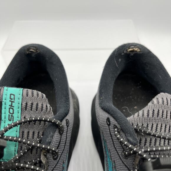Brooks Women’s Ghost GTX Running Black Turquoise Shoes Size 8w - Picture 4 of 7